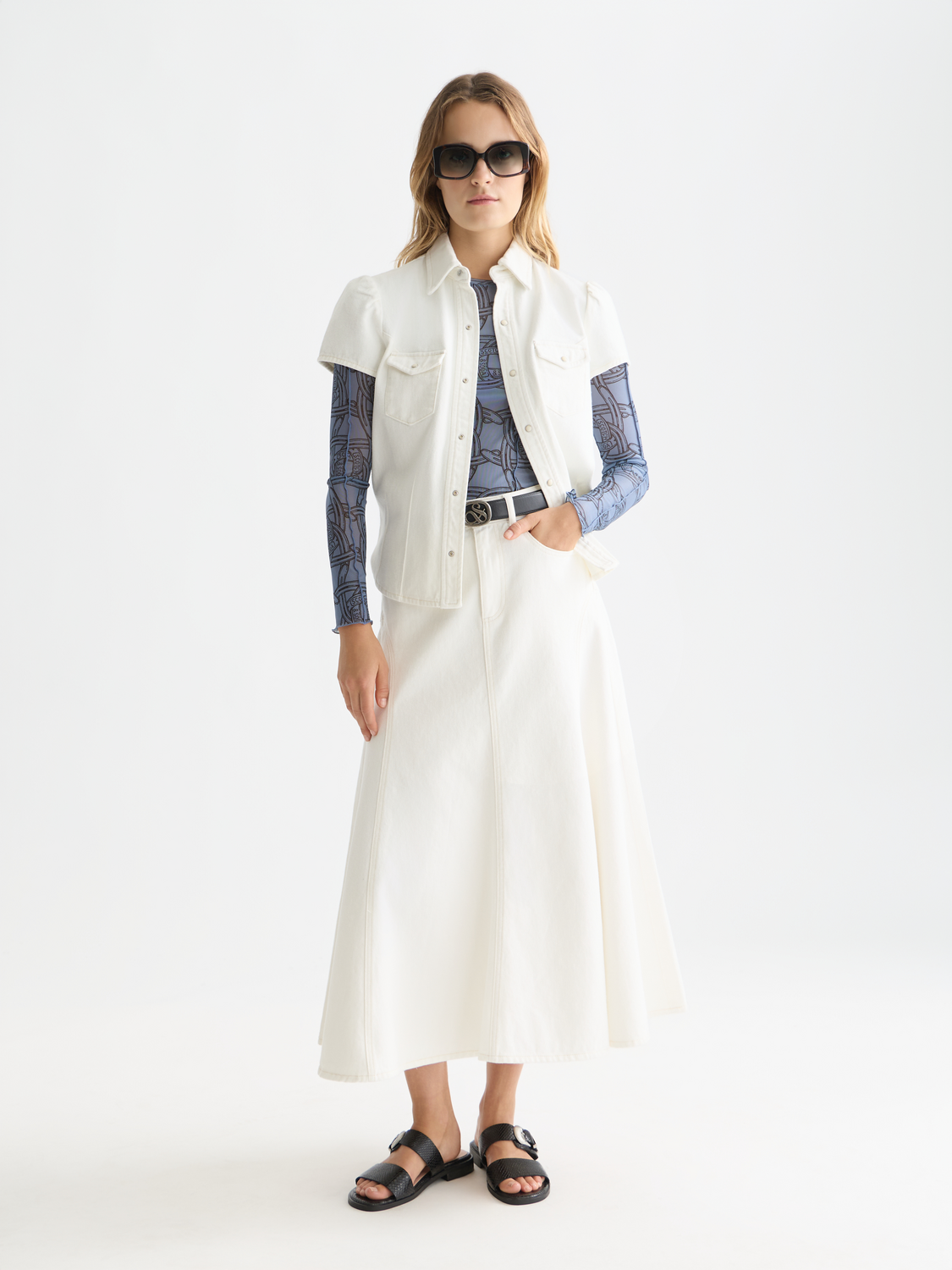 Denim maxi skirt - Scotch & Soda AU