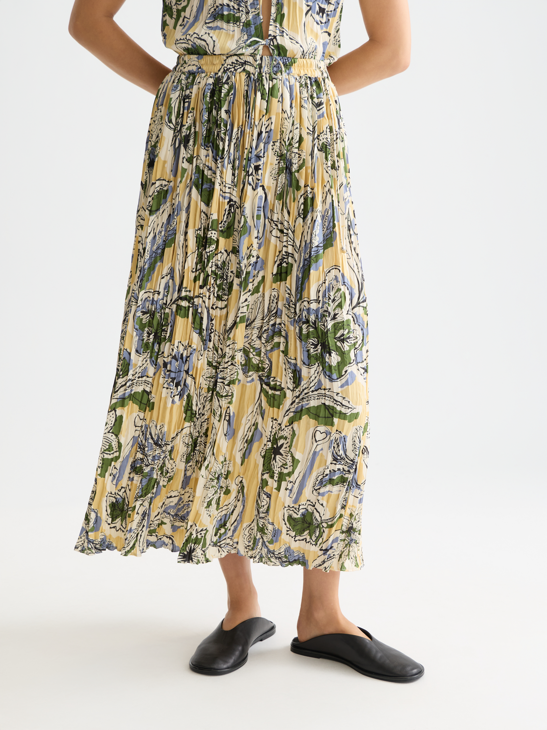 Printed micro pleat skirt - Scotch & Soda AU