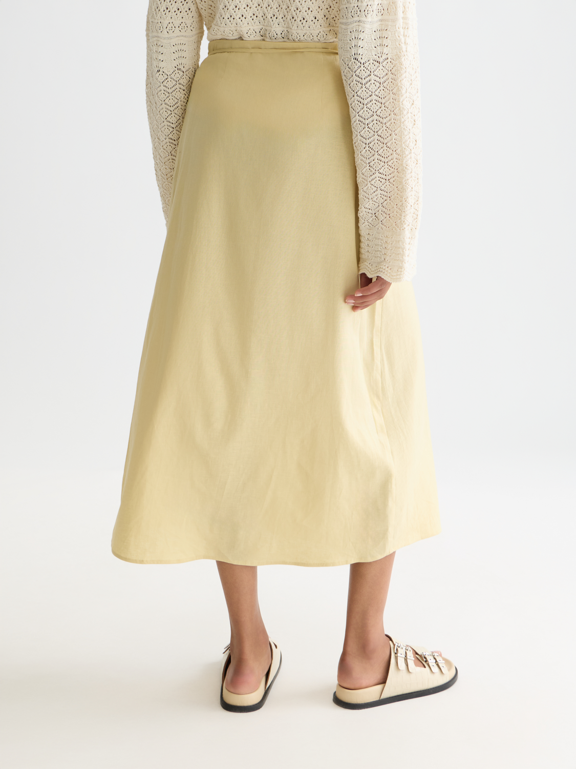 Linen wrap skirt - Scotch & Soda AU
