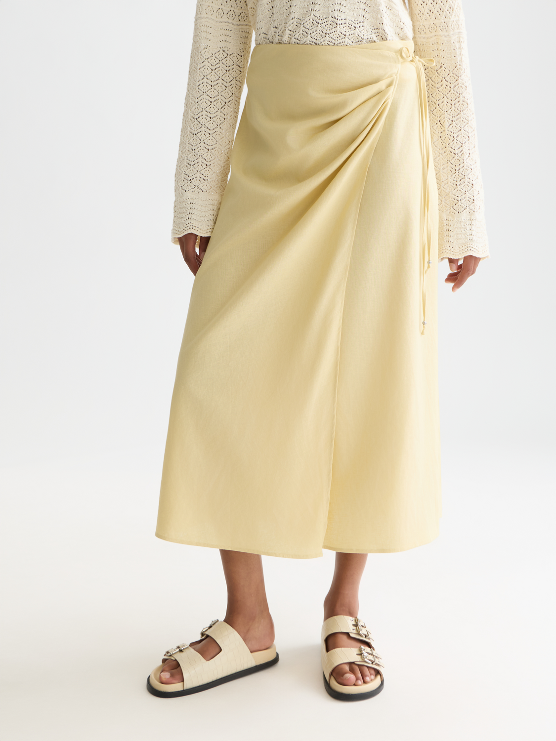 Linen wrap skirt - Scotch & Soda AU