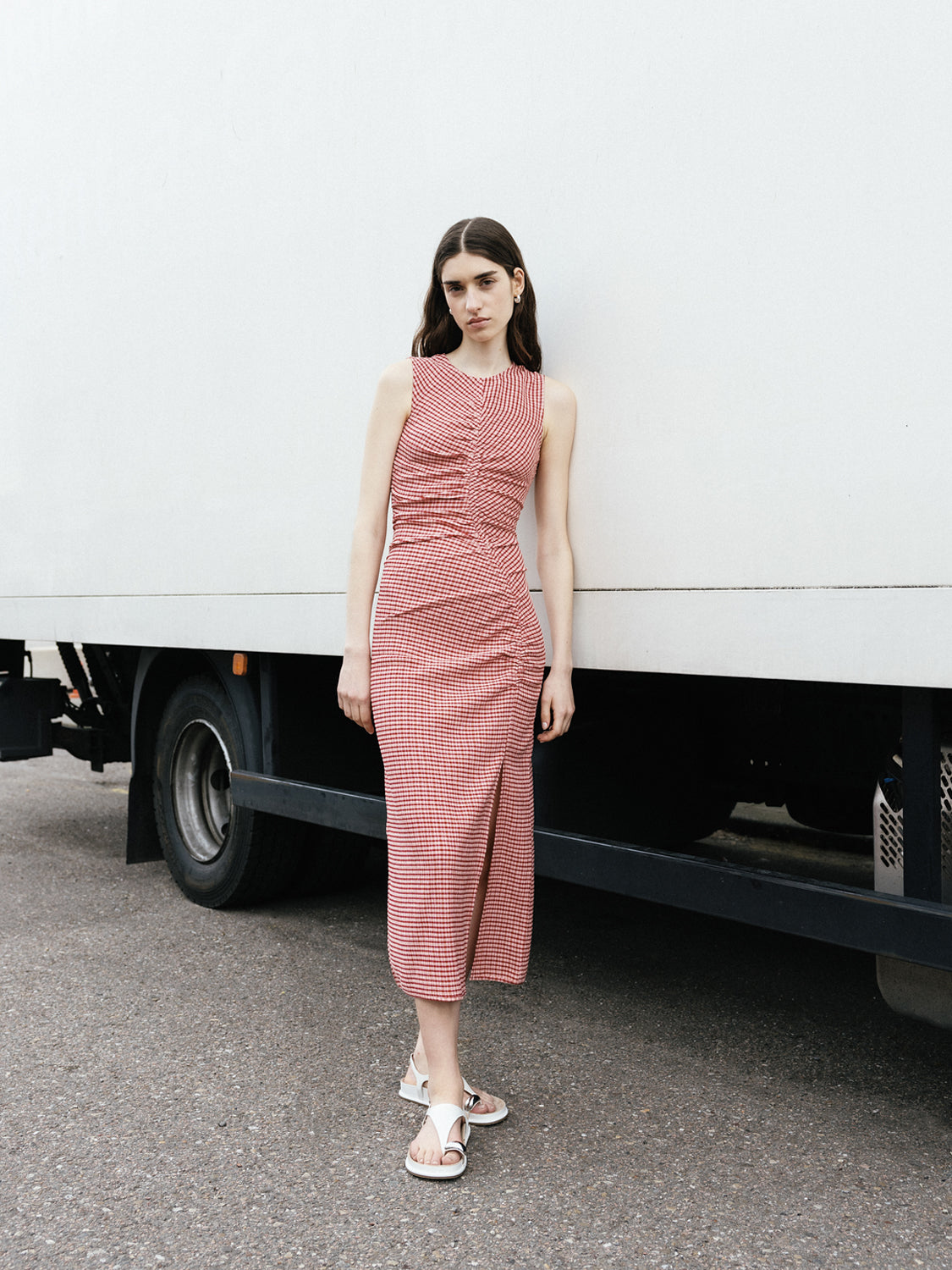 Gingham midi dress - Scotch & Soda AU