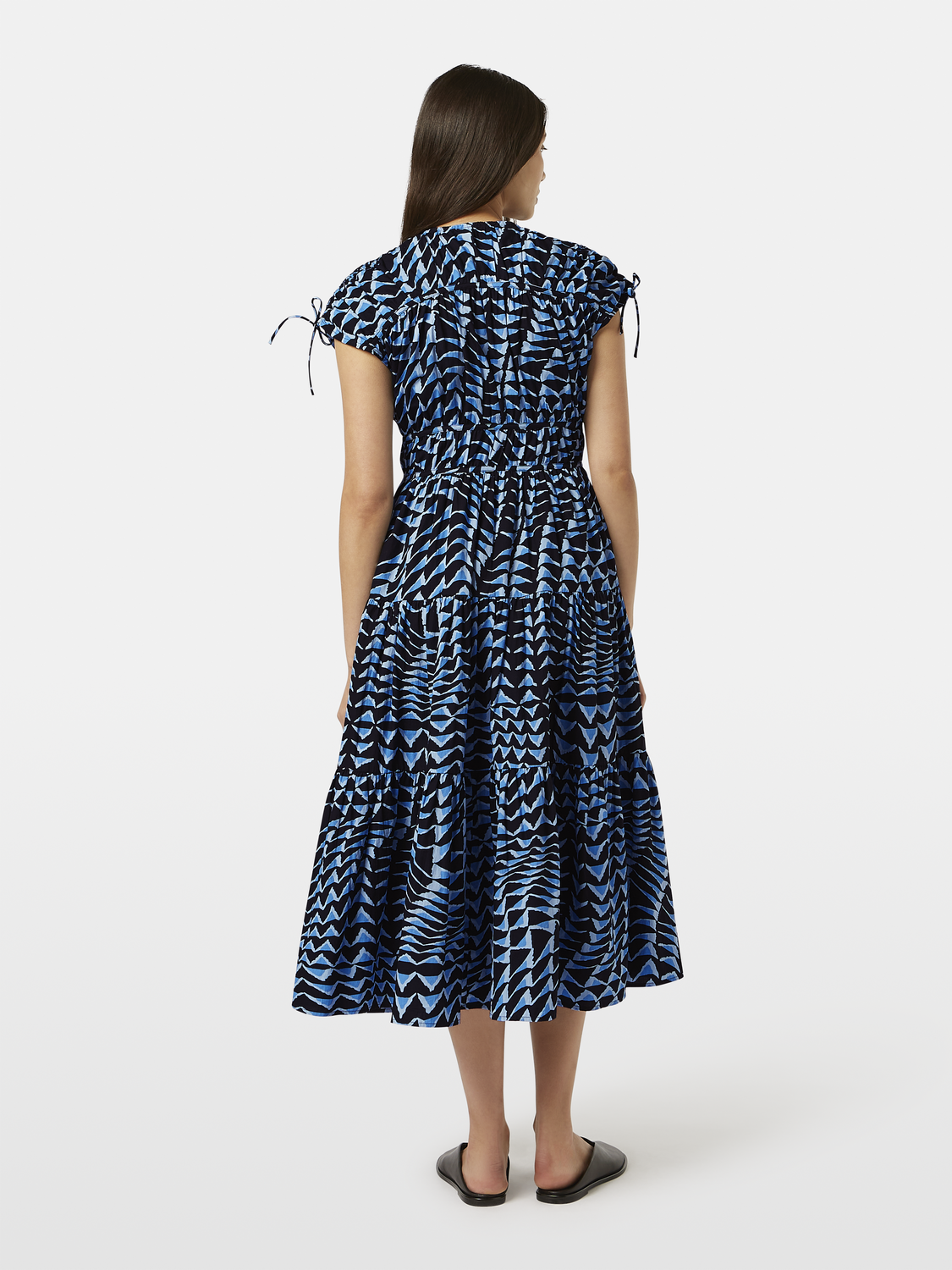 Tiered poplin midi dress - Scotch & Soda AU