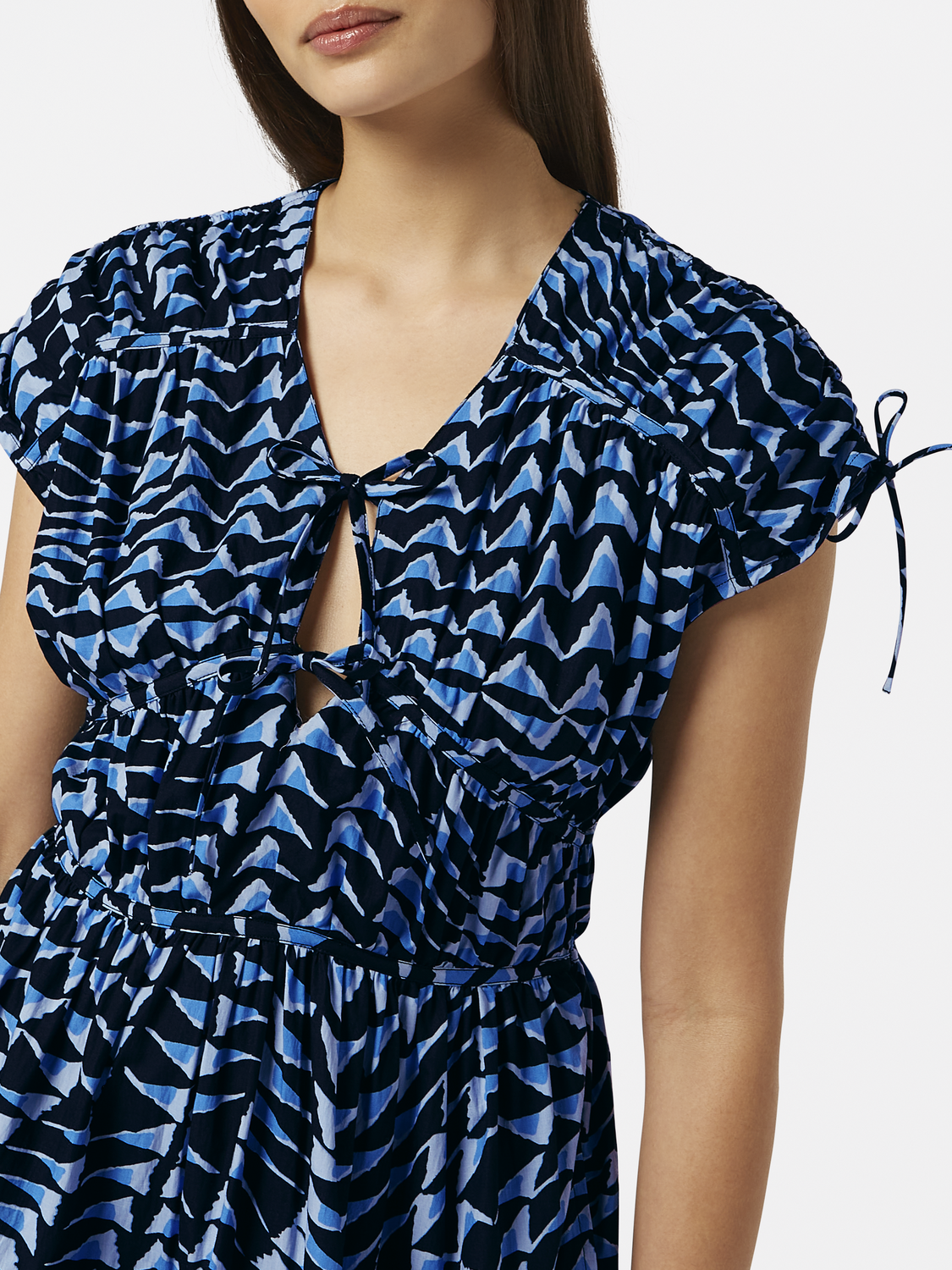 Tiered poplin midi dress - Scotch & Soda AU
