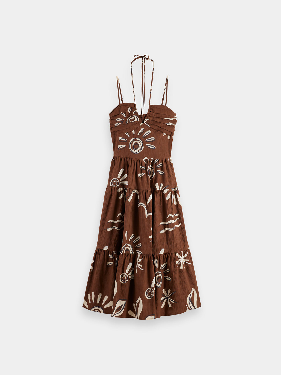 Seersucker midi dress - Scotch & Soda AU