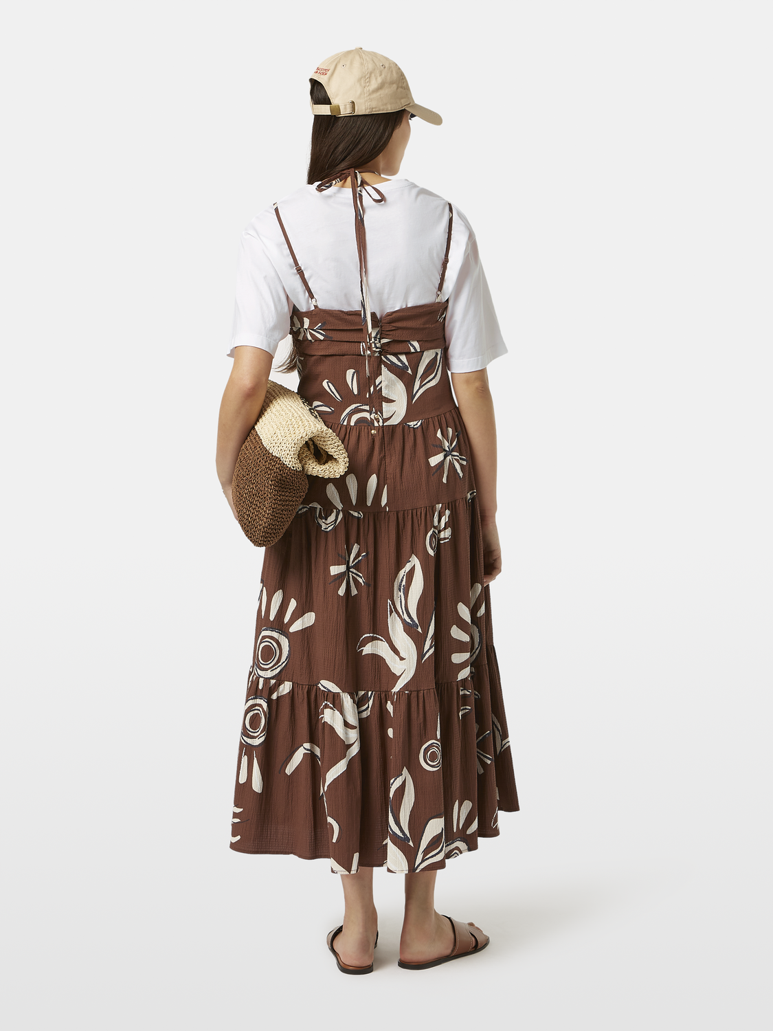 Seersucker midi dress - Scotch & Soda AU