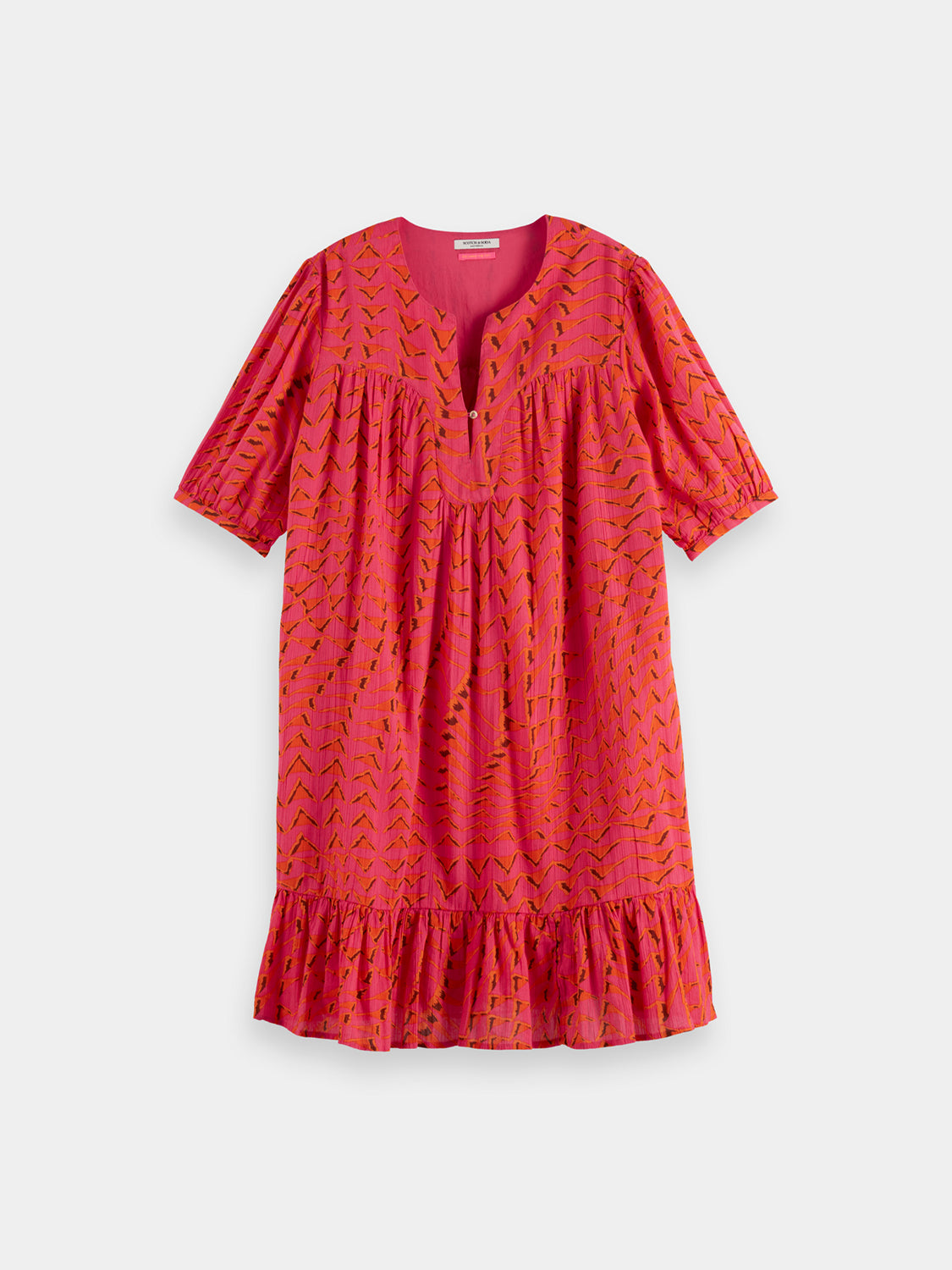Printed crinkle mini dress - Scotch & Soda AU