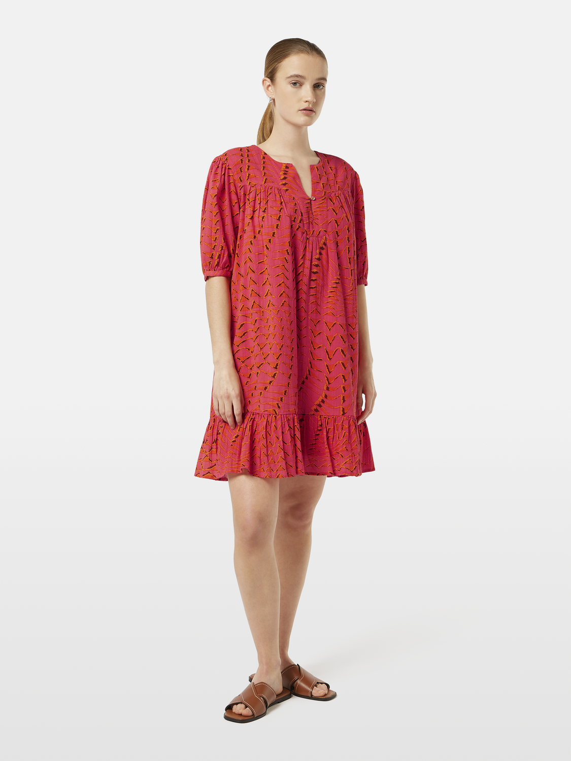 Printed crinkle mini dress - Scotch & Soda AU