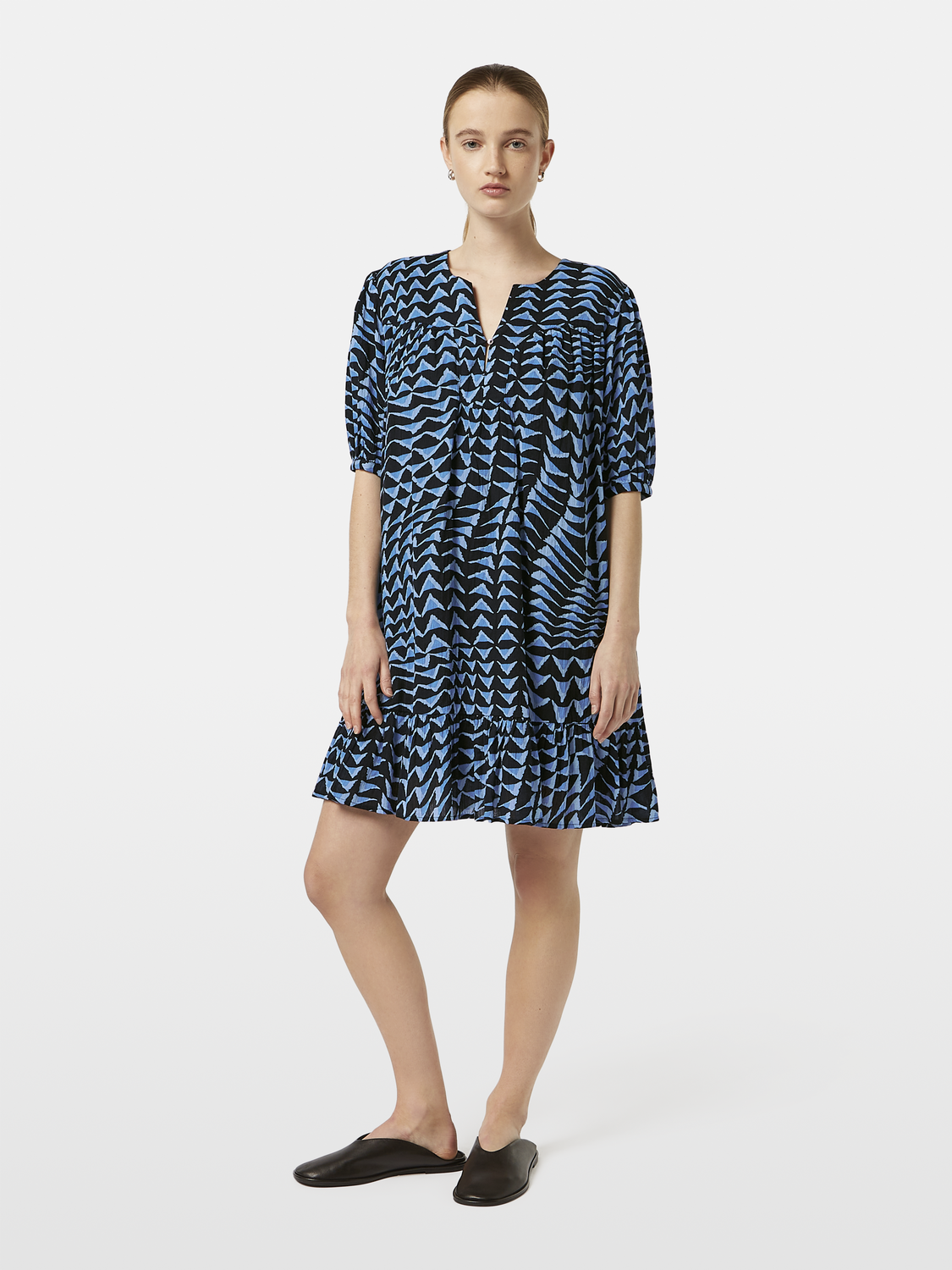 Printed crinkle mini dress - Scotch & Soda AU