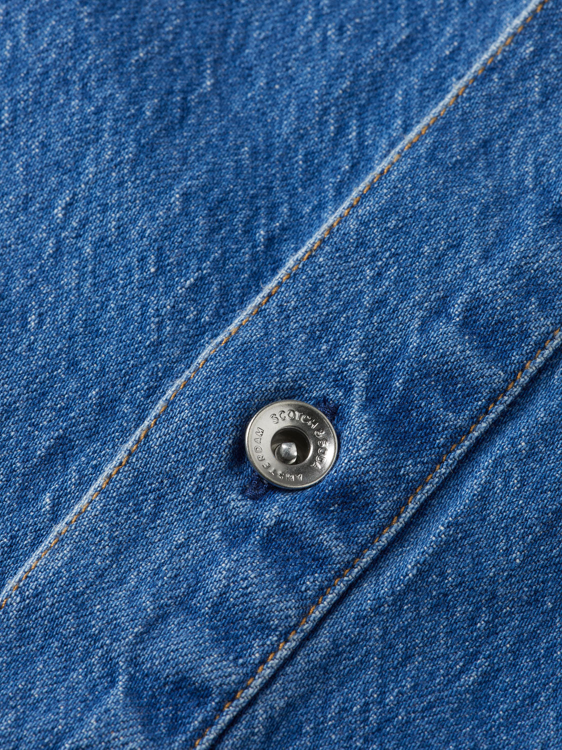 Washed denim mini shirtdress - Scotch & Soda AU