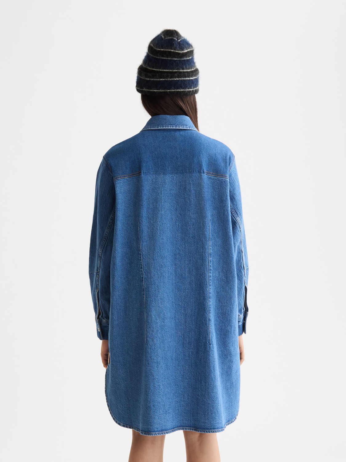 Washed denim mini shirtdress - Scotch & Soda AU