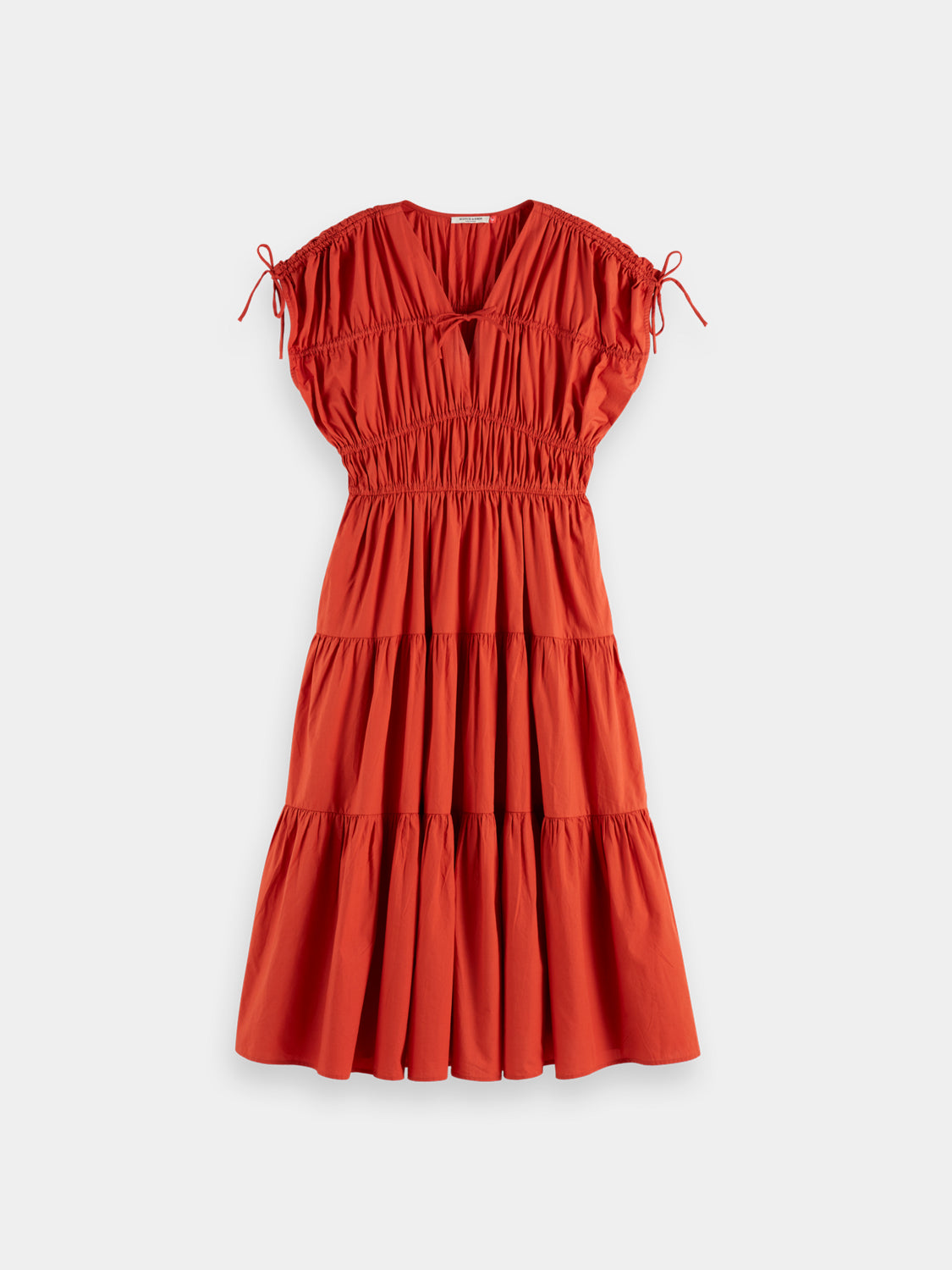Gathered midi dress - Scotch & Soda AU