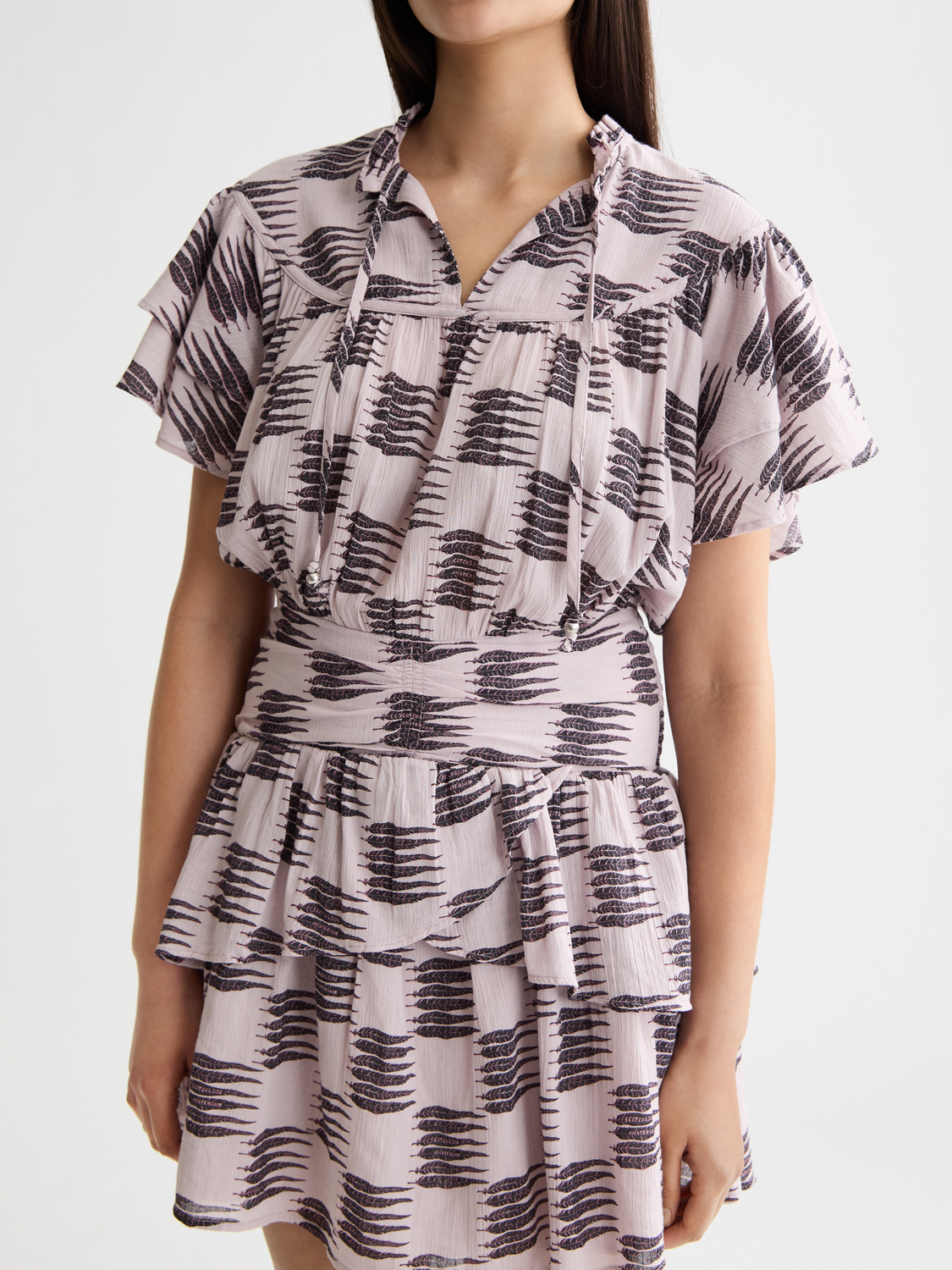 Ruffled mini dress - Scotch & Soda AU