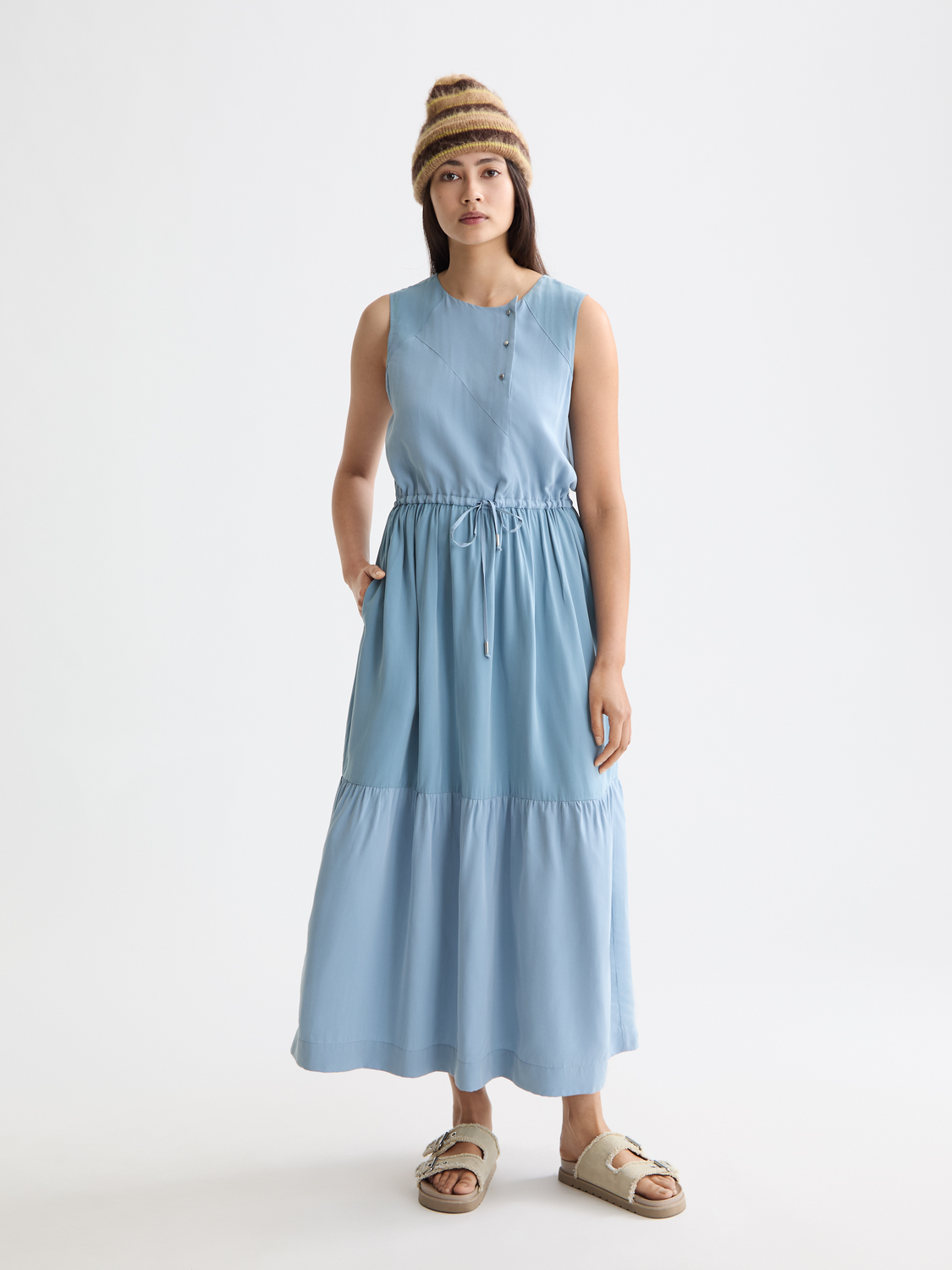 Midi dress with gathered waist - Scotch & Soda AU