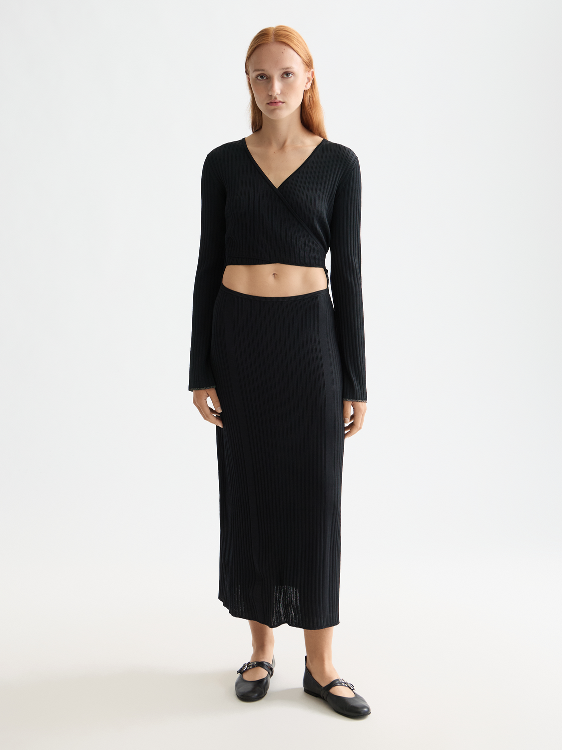 Ribbed wrap dress - Scotch & Soda AU