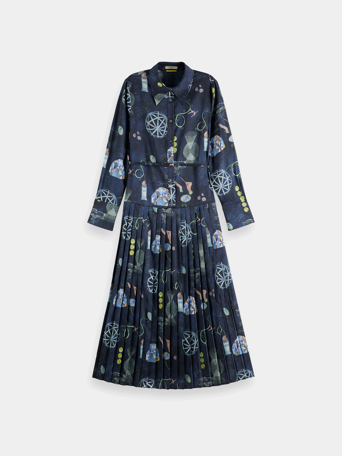 Pleated midi dress - Scotch & Soda AU