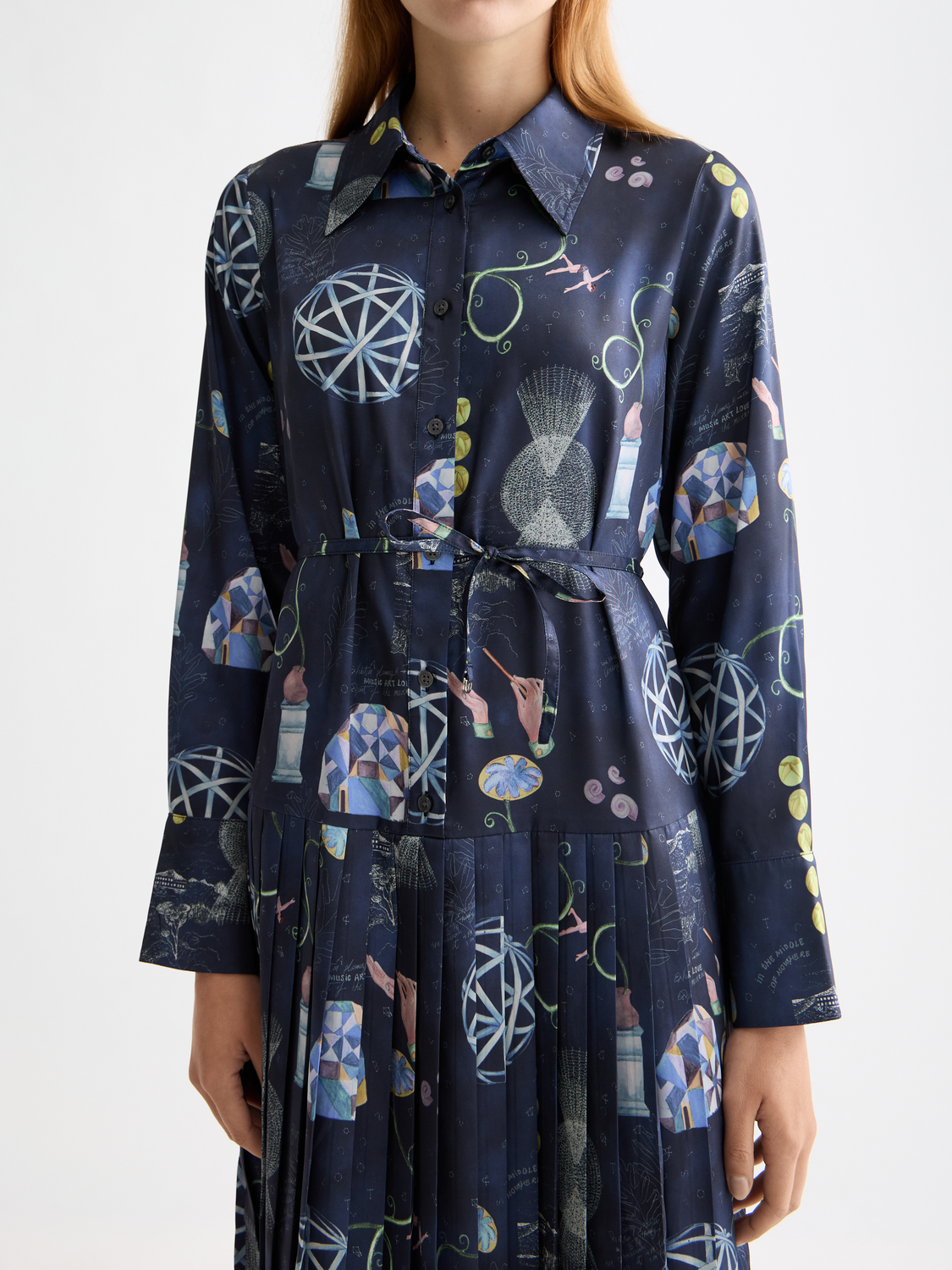 Pleated midi dress - Scotch & Soda AU