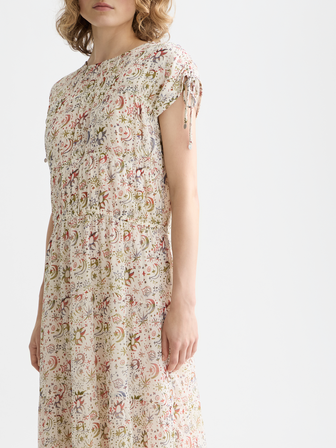 Gathered midi dress - Scotch & Soda AU