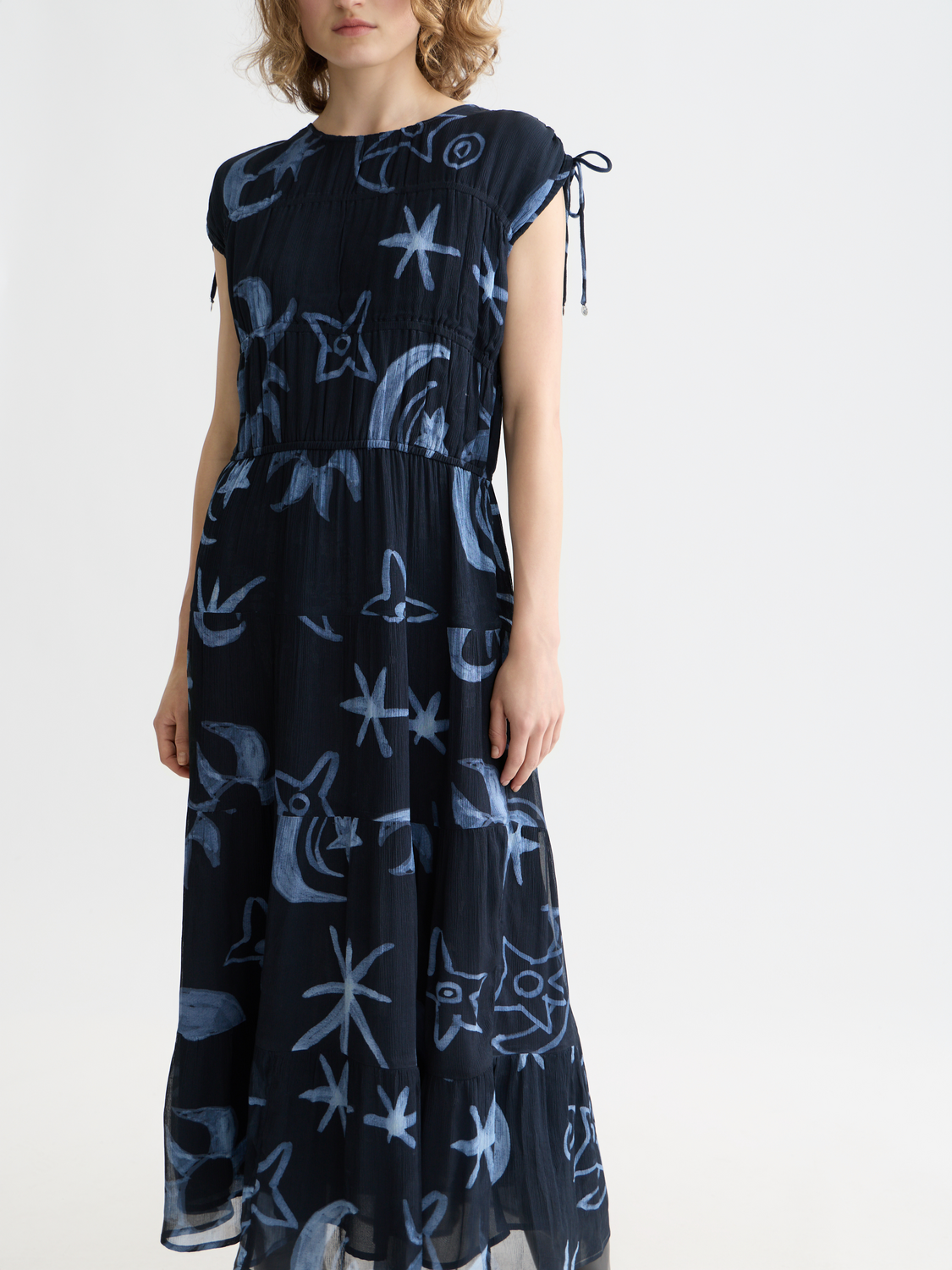 Gathered midi dress - Scotch & Soda AU