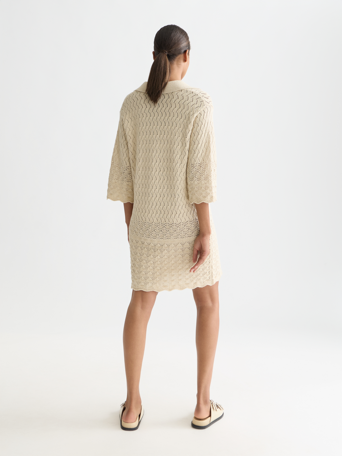 Pointelle knitted tunic dress - Scotch & Soda AU