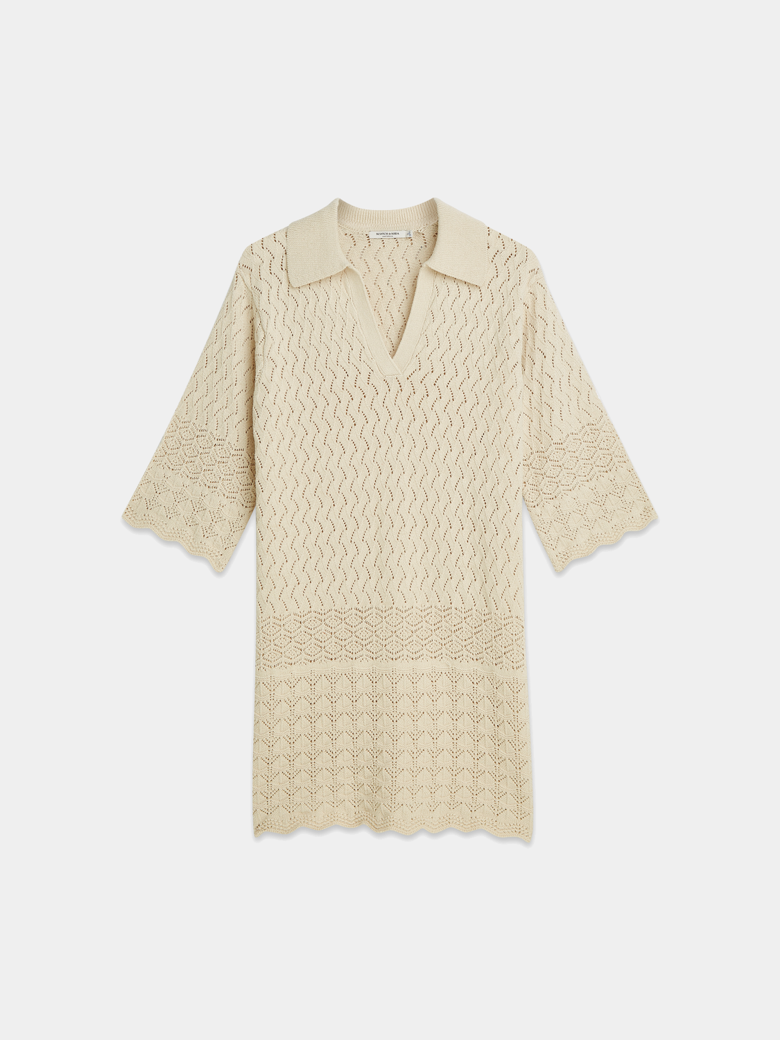 Pointelle knitted tunic dress - Scotch & Soda AU