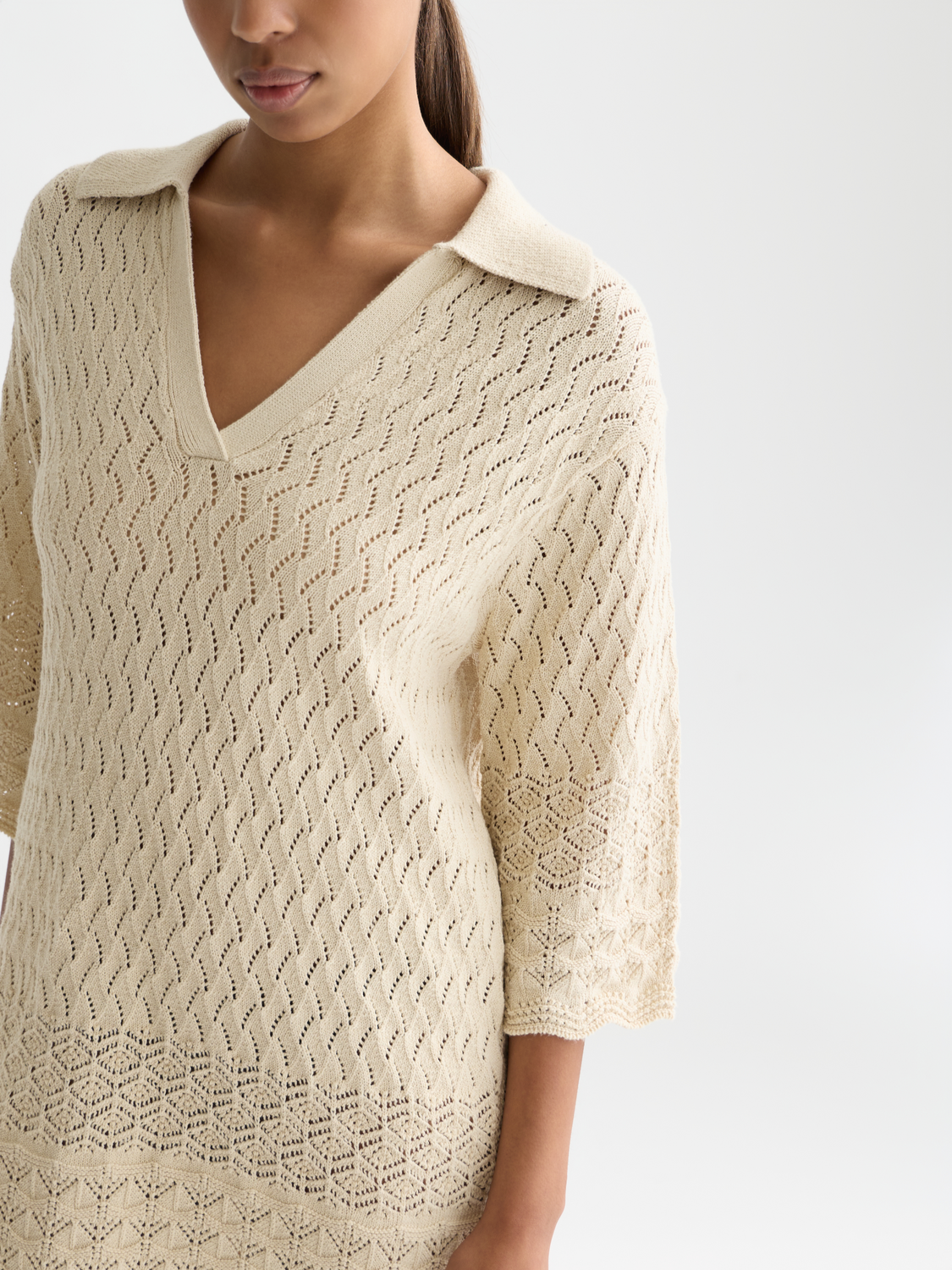 Pointelle knitted tunic dress - Scotch & Soda AU