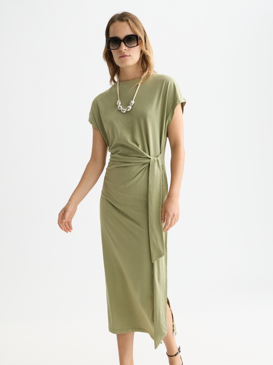 Knotted midi dress - Scotch & Soda AU