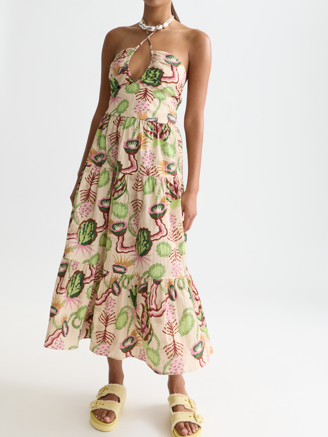 Seersucker midi dress - Scotch & Soda AU