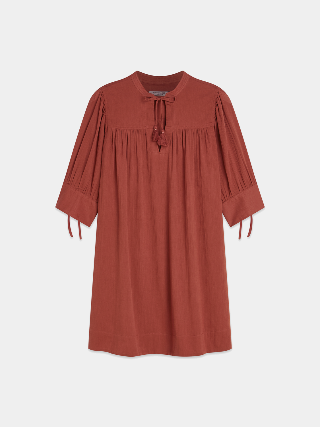 Mini gathered sleeve dress - Scotch & Soda AU
