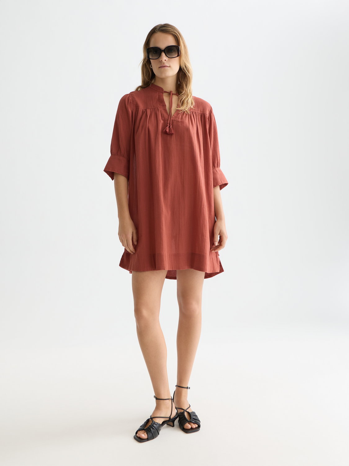 Mini gathered sleeve dress - Scotch & Soda AU