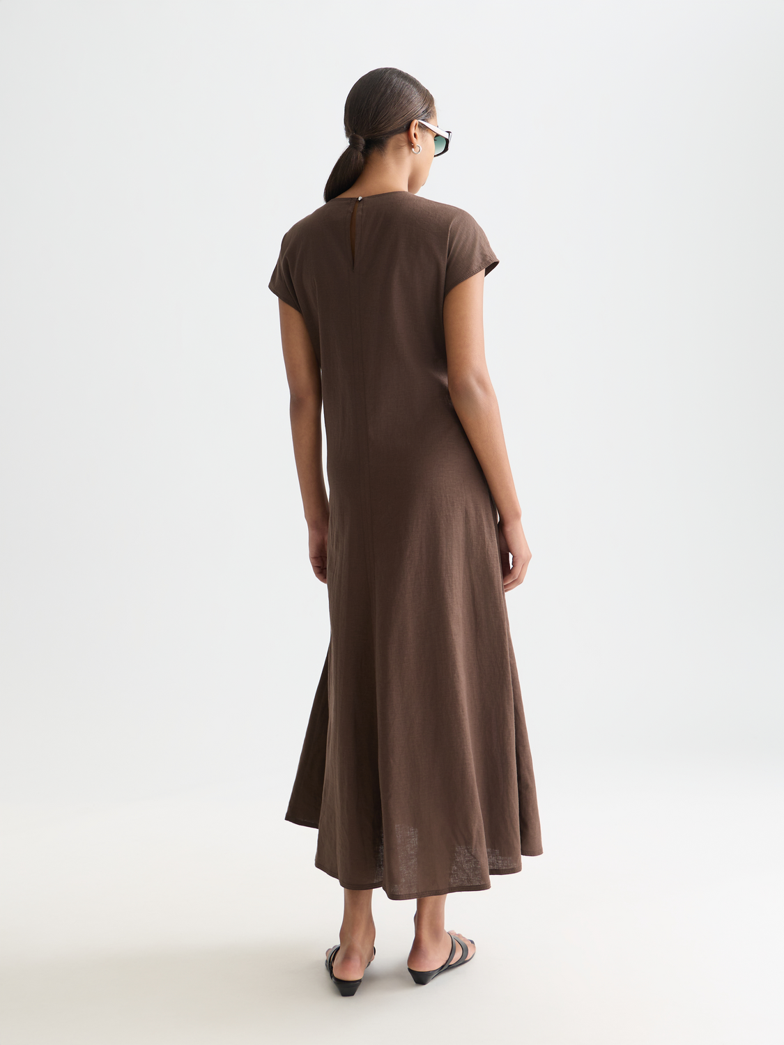 Linen blend tie dress - Scotch & Soda AU