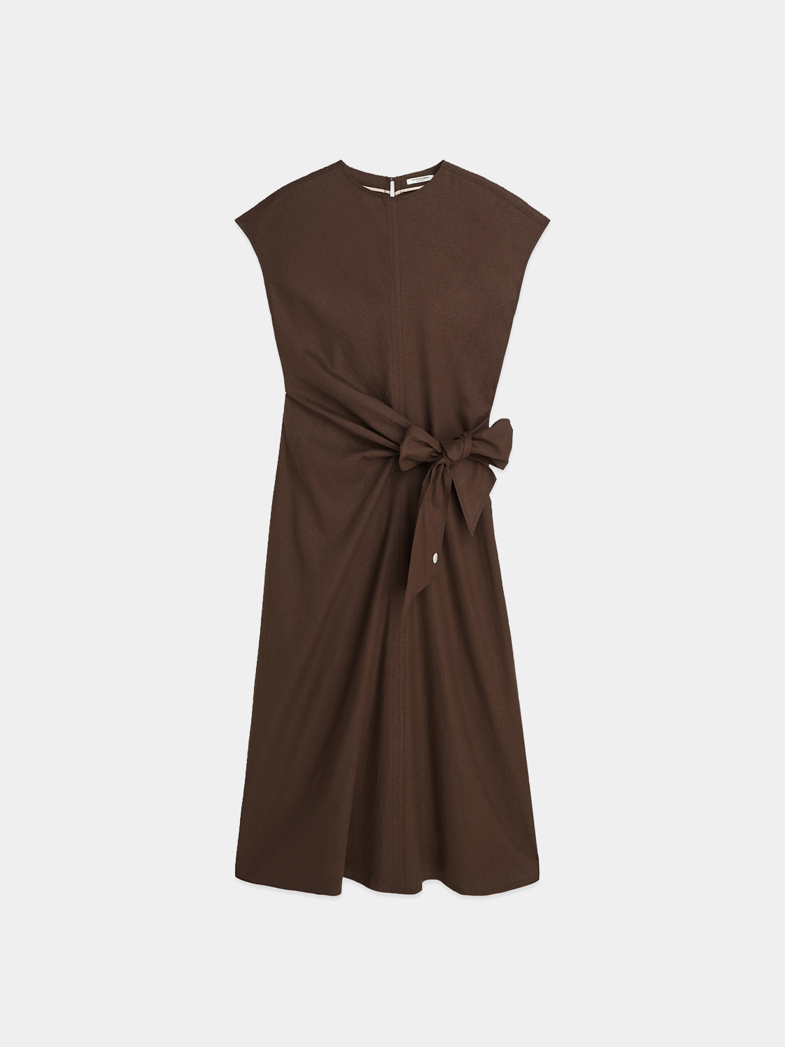 Linen blend tie dress - Scotch & Soda AU