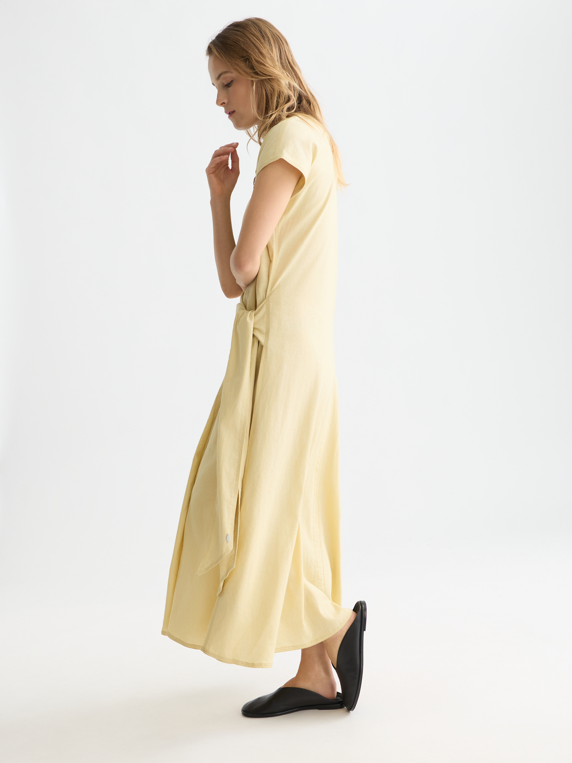 Linen blend tie dress - Scotch & Soda AU