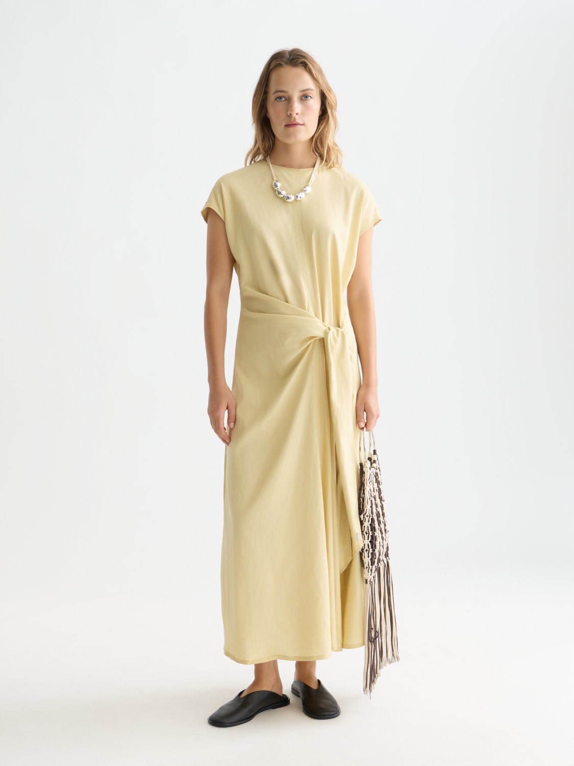 Linen blend tie dress - Scotch & Soda AU