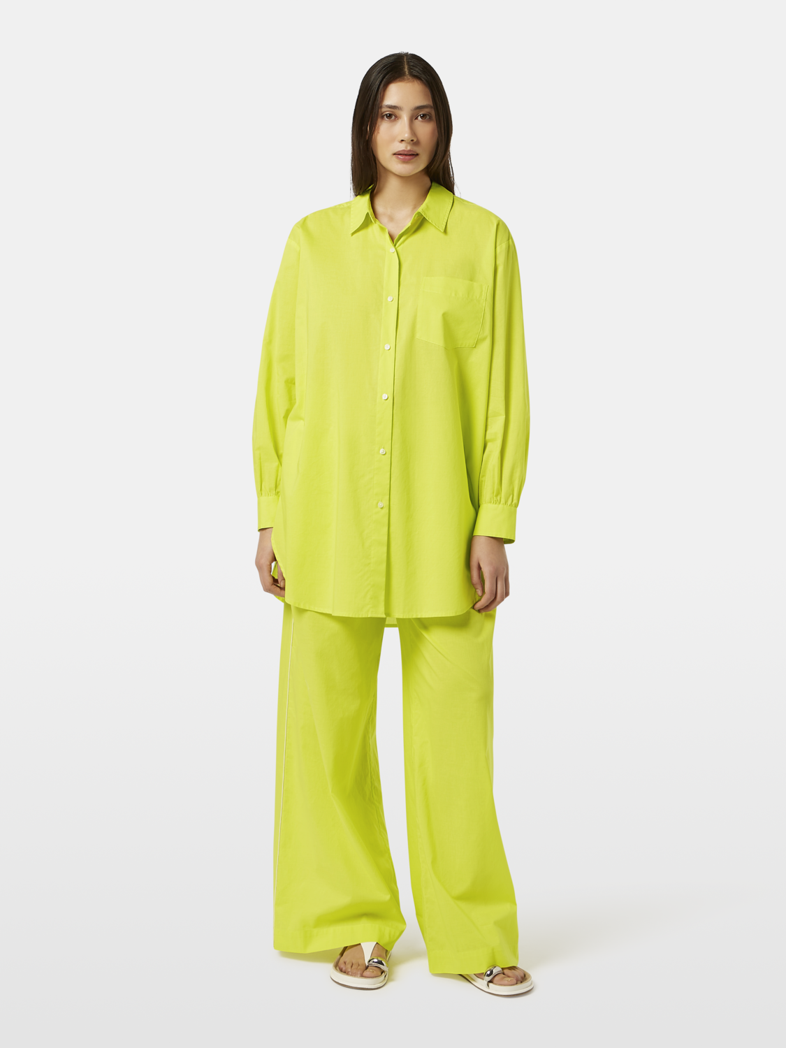 Cotton voile wide fit pants - Scotch & Soda AU