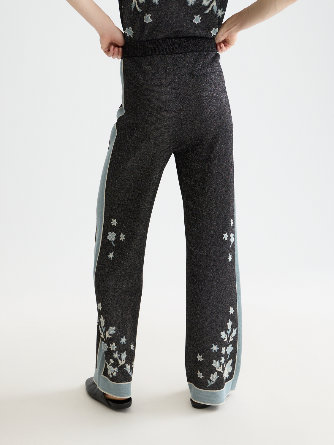 Jacquard knitted trousers - Scotch & Soda AU