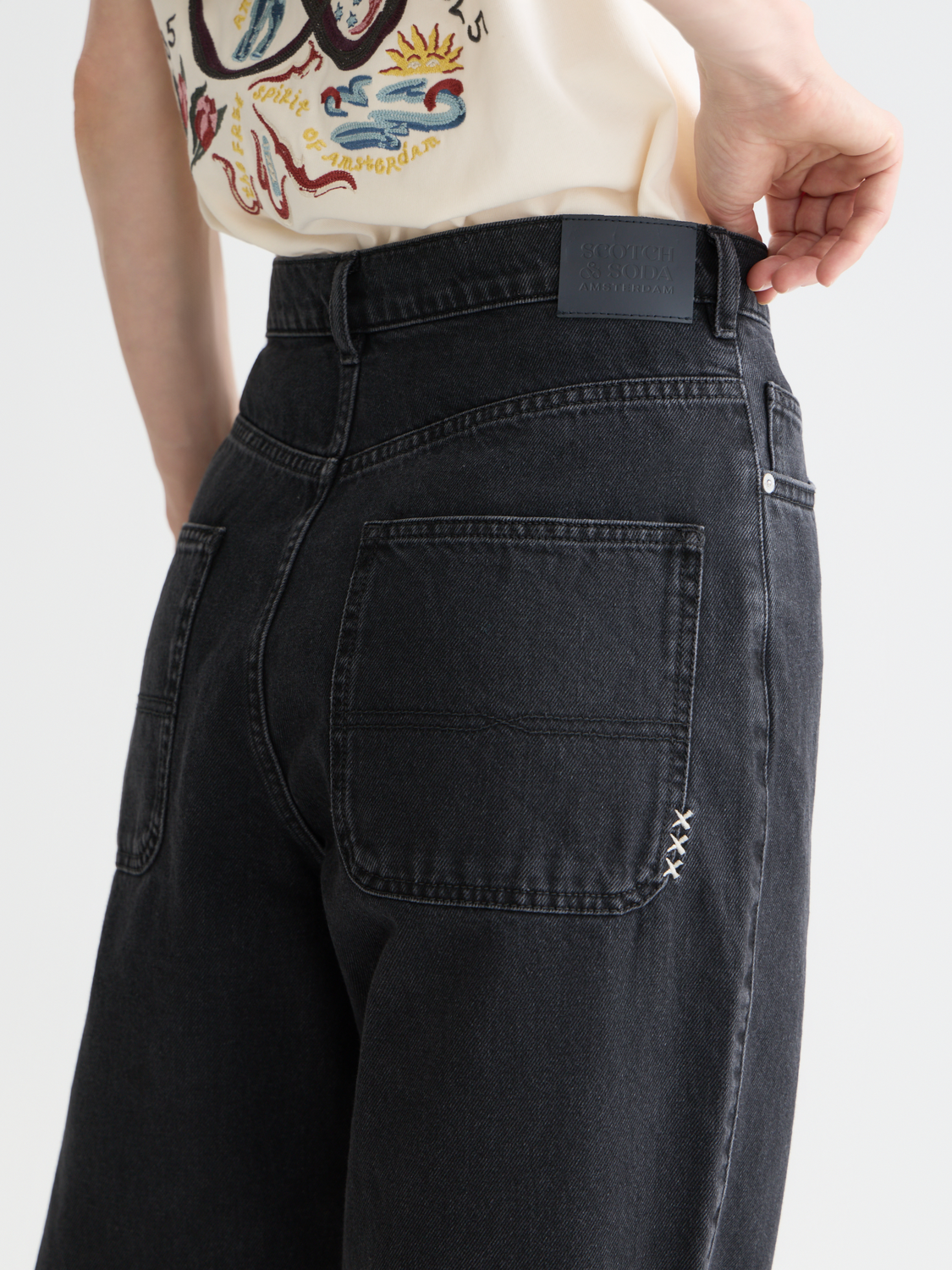 Raine wide leg fit jeans - Scotch & Soda AU