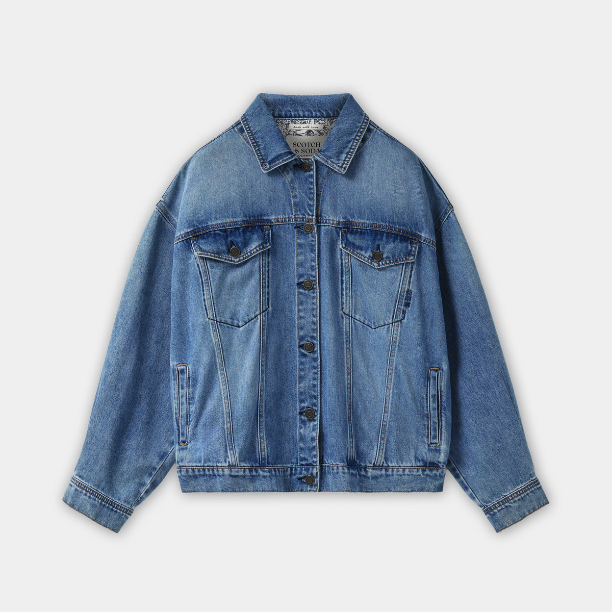 Denim trucker jacket