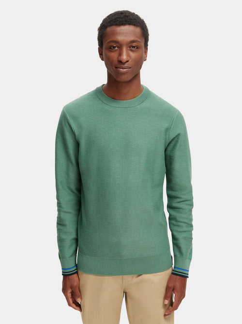 Structured crewneck sweater - Scotch & Soda AU