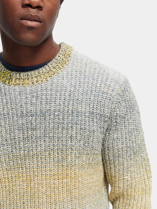 Gradient chunky knit crewneck sweater – Scotch & Soda AU