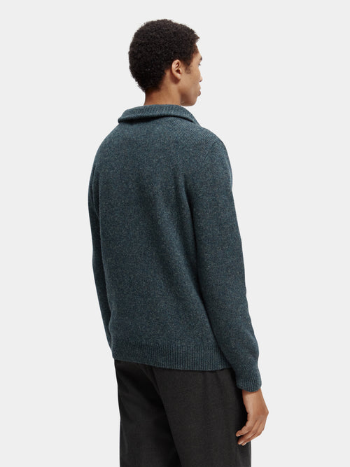 Wool-blended half-zip sweater - Scotch & Soda AU