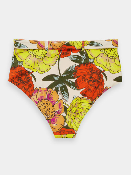 Printed high-waist bikini bottom - Scotch & Soda AU