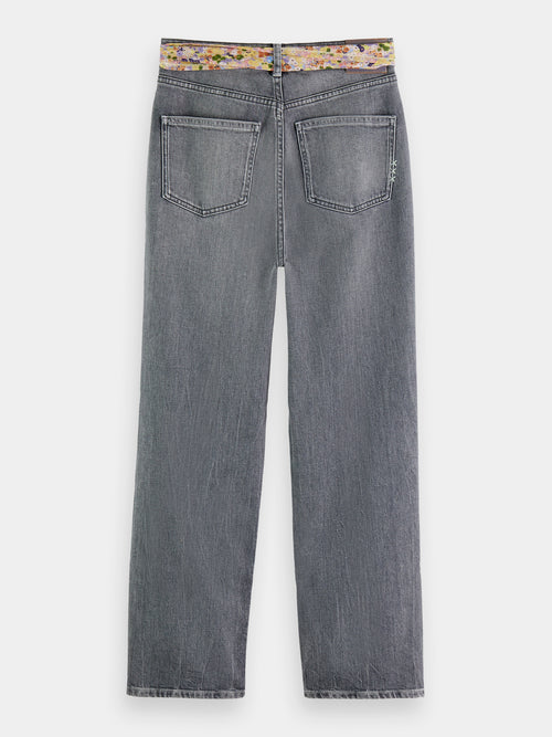 The Sky belted organic straight leg jeans - Scotch & Soda AU