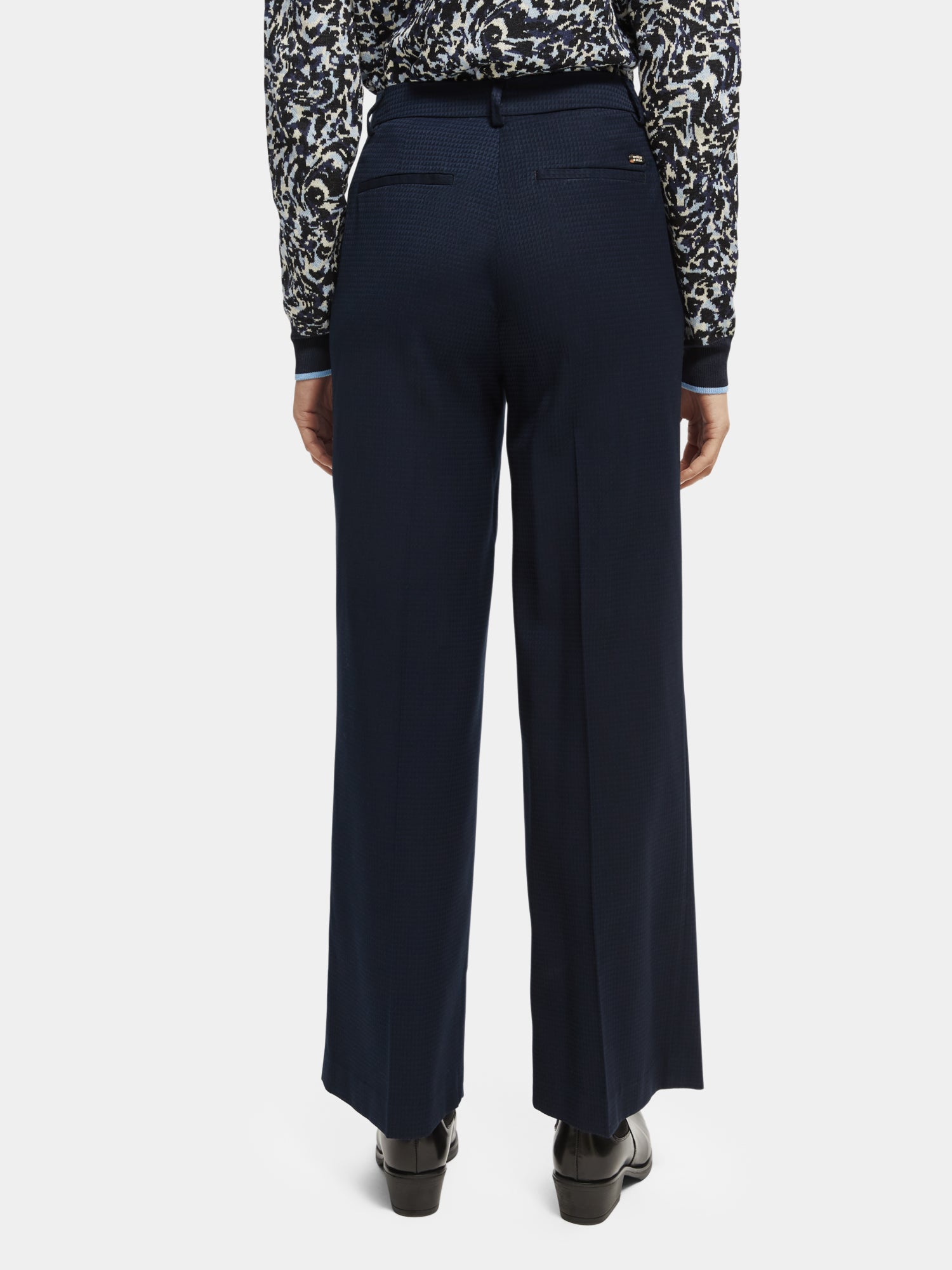 Edie - high-rise wide-leg trousers - Scotch & Soda AU