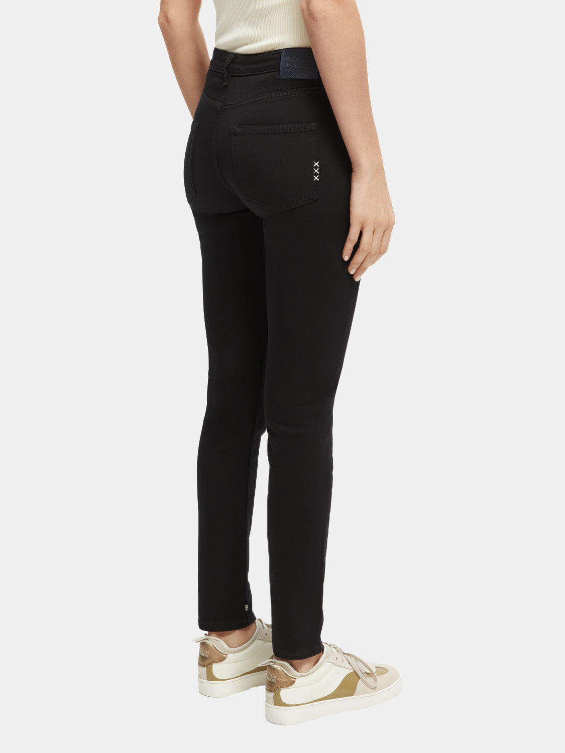 Haut high-rise black skinny fit jeans - Scotch & Soda AU