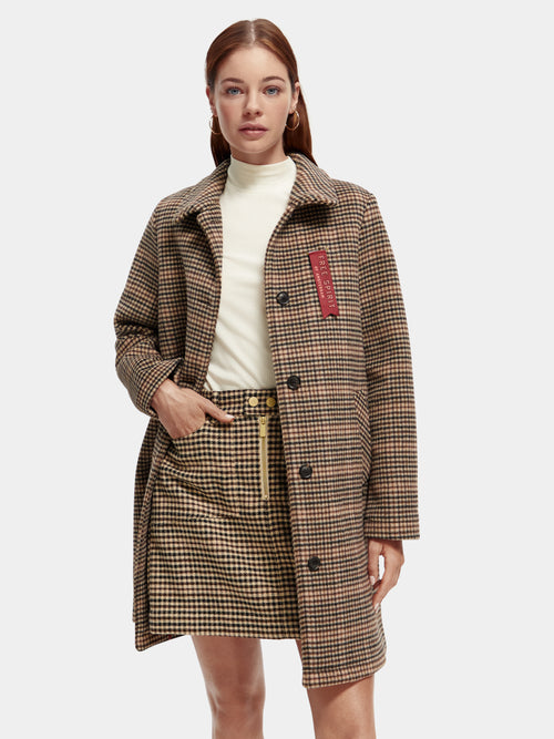 Scotch & Soda DOUBLE BREASTED TAILORED COAT - Short coat - combo