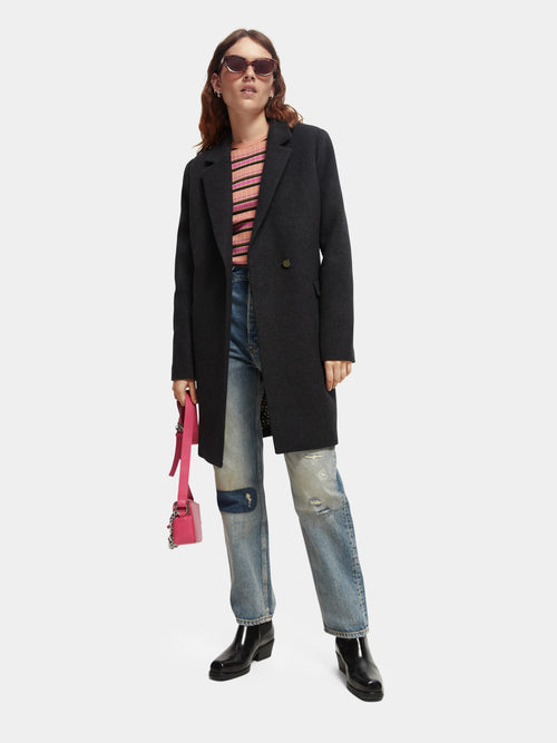 Scotch & Soda Tailored Wool-blend Double breasted coat Women