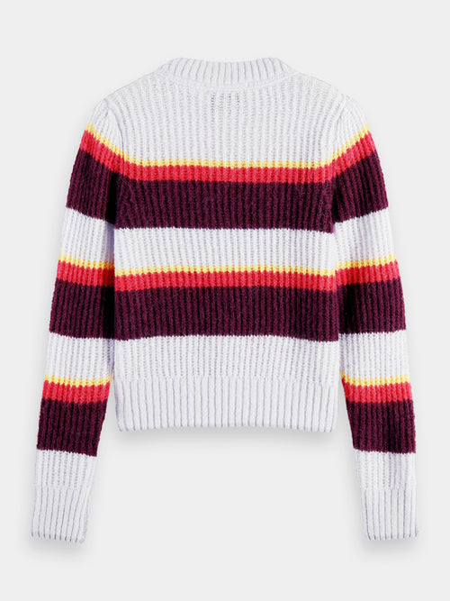 Fuzzy knitted puffy sleeve sweater - Scotch & Soda AU