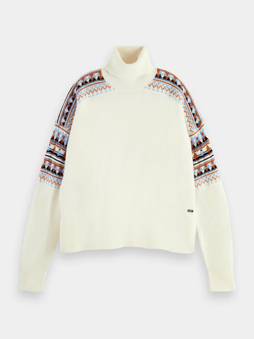 Fair isle turtleneck sweater - Scotch & Soda AU