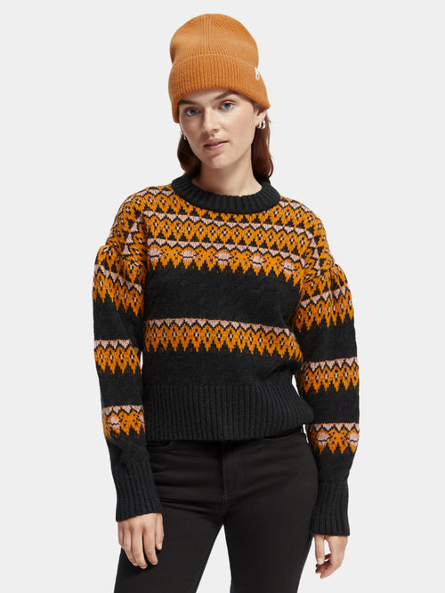 Cable knit Fair Isle sweater – Scotch u0026 Soda AU