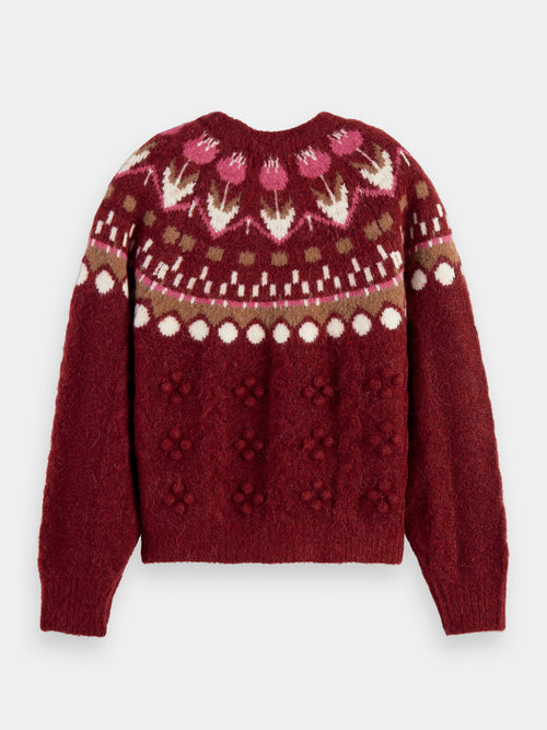 Cable knit Fair Isle sweater - Scotch & Soda AU